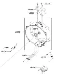 DEMI-CUVE ARRIERE AEGIS-PJT6205 6206.6 U POUR LAVE LINGE SAMSUNG - DC97-15236B