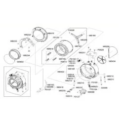 DEMI CUVE ARRIERE S-AM PJT.WF0602NXW XEO POUR LAVE LINGE SAMSUNG - DC9716671A