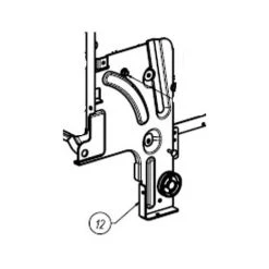 PLATINE COMPLETE DROITE DE PORTE POUR LAVE VAISSELLE SAMSUNG - DD82-01002A