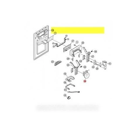Encadrement System Distributeur Pour Réfrigérateur SAMSUNG 1 Encadrement System Distributeur Pour Réfrigérateur SAMSUNG