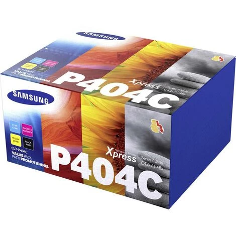 Pack De Toners Dorigine Samsung CLT-P404C Noir, Cyan, Magenta, Jaune 1 Pack De Toners Dorigine Samsung CLT-P404C Noir, Cyan, Magenta, Jaune