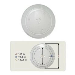 Plateau Tournant Diametre 340mm DE74-20031A Pour Micro-ondes SAMSUNG - NC