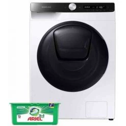 SAMSUNG Lavante-séchante 7kg/4kg AddWash EcoBubble Lave-linge Séchant - Blanc