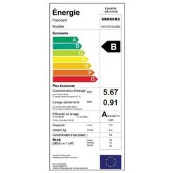 SAMSUNG Lavante-séchante 7kg/4kg AddWash EcoBubble Lave-linge Séchant - Blanc -SAMSUNG Soldes 33998157 3