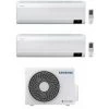 Climatiseur Dualsplit Samsung Windfree 9000 + 9000 Btu Avec Gaz R32 Wifi | Blanc - Standard