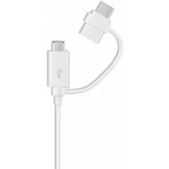 SAMSUNG Samsung EP-DG930 - 1,5 M - USB A - USB C/Micro-USB B - 2.0/3.2 Gen 1 (3.1 Gen 1) - Male Connector / Male Connector - Blanc (EP-DG930DWEGWW)