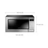 SAMSUNG Samsung GE83M Comptoir 23L 1200W Acier Inoxydable Micro-onde - Micro-ondes (Comptoir, 23 L, 1200 W, Toucher, Acier Inoxydable, Poussée) (GE83M/BAL)