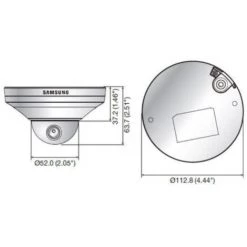Caméra Dôme IP Plafond Full HD 2Mp Samsung Compatible NVR Réseau PoE SNV-6013P -SAMSUNG Soldes 57762983 3