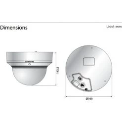 Caméra Réseau Panoramique 180 Degrés Multicapteurs IP 7,3Mp Samsung NVR PoE SND-L6083RP -SAMSUNG Soldes 57762989 5