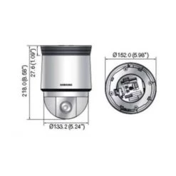 Caméra Dôme PTZ HD 1.3Mp Samsung Compatible NVR Réseau PoE SNP-L5233P 5 Caméra Dôme PTZ HD 1.3Mp Samsung Compatible NVR Réseau PoE SNP-L5233P -SAMSUNG Soldes 57763012 3