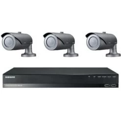 Kit De Vidéosurveillance Samsung NVR NR-472S Et 3 Caméras Bullet IP SNO-6084R