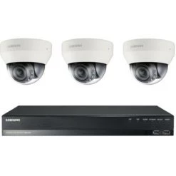 Kit De Vidéosurveillance Samsung NVR NR-472S Et 3 Caméras Dôme IP SND-6084RP