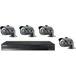 Kit De Vidéosurveillance Samsung NVR NR-472S Et 4 Caméras Dôme IP SNO-L6013RP