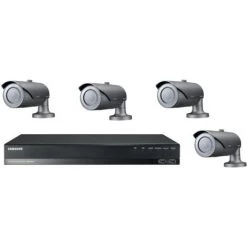 Kit De Vidéosurveillance Samsung NVR NR-472S Et 4 Caméras Bullet IP SNO-6084R