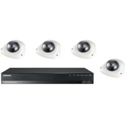 Kit De Vidéosurveillance Samsung NVR NR-472S Et 4 Caméras Dôme IP SNV-L6013RP