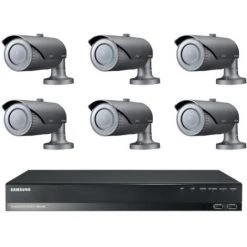 Kit De Vidéosurveillance Samsung NVR NR-472S Et 6 Caméras Bullet IP SNO-6084R