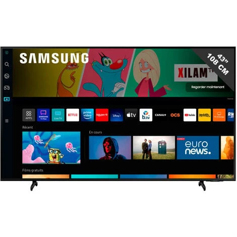 SAMSUNG TV LED 43" 108cm Téléviseur 4K UHD Smart TV Dynamic Crystal Color Noir - Noir 1 SAMSUNG TV LED 43" 108cm Téléviseur 4K UHD Smart TV Dynamic Crystal Color Noir - Noir