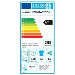 PACK SAMSUNG Lave-linge Frontal 9kg 1400trs/min + Sèche-linge Pompe à Chaleur 8kg - Blanc 9 PACK SAMSUNG Lave-linge Frontal 9kg 1400trs/min + Sèche-linge Pompe à Chaleur 8kg - Blanc -SAMSUNG Soldes 72157767 5